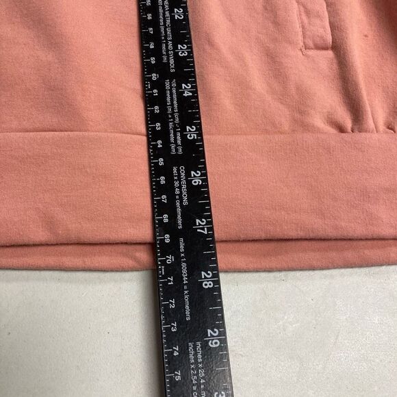 AVEC LES FILLES Women’s Hooded Cut-Out Peach Sweatshirt Size Medium - Picture 4 of 10